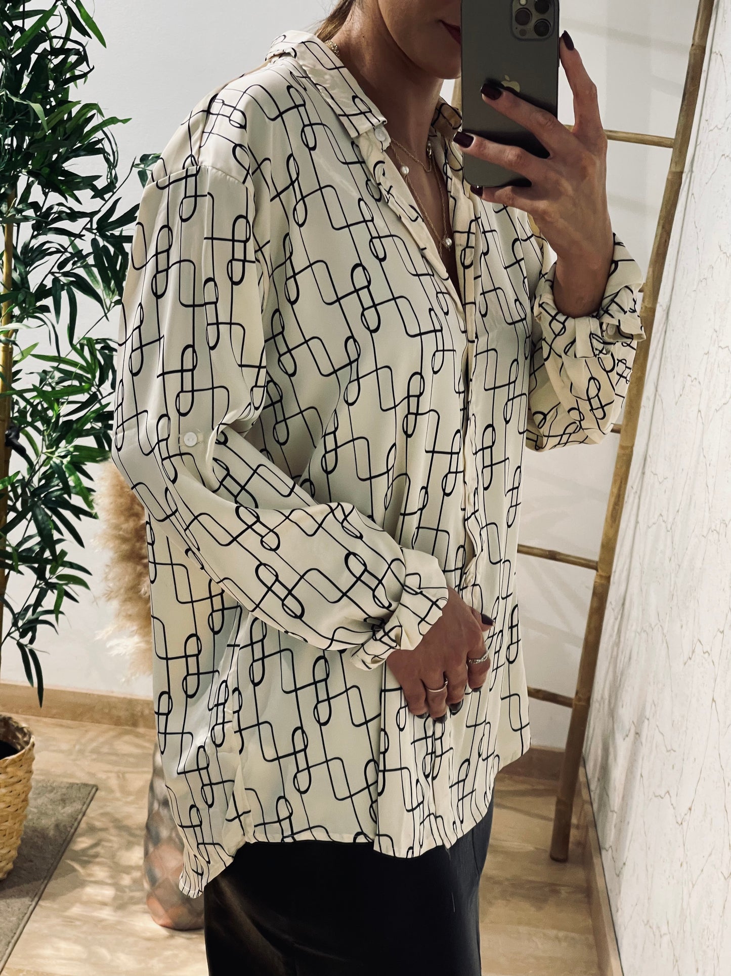 PRINTED SILK SHIRT