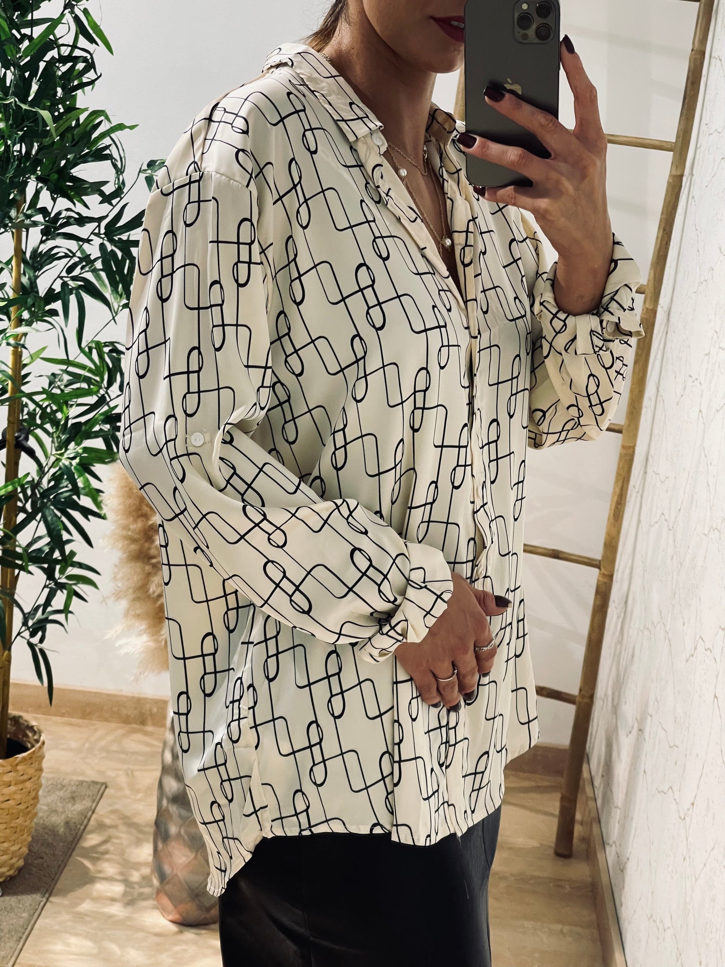 PRINTED SILK SHIRT