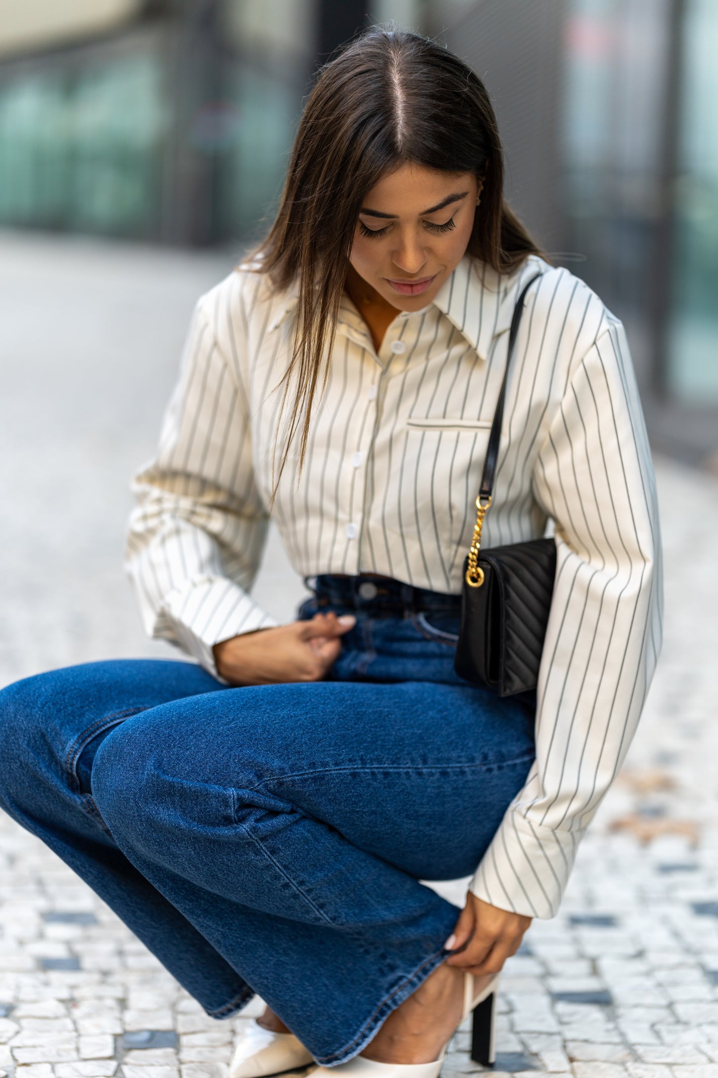 CAMISA CROPPED RAYAS