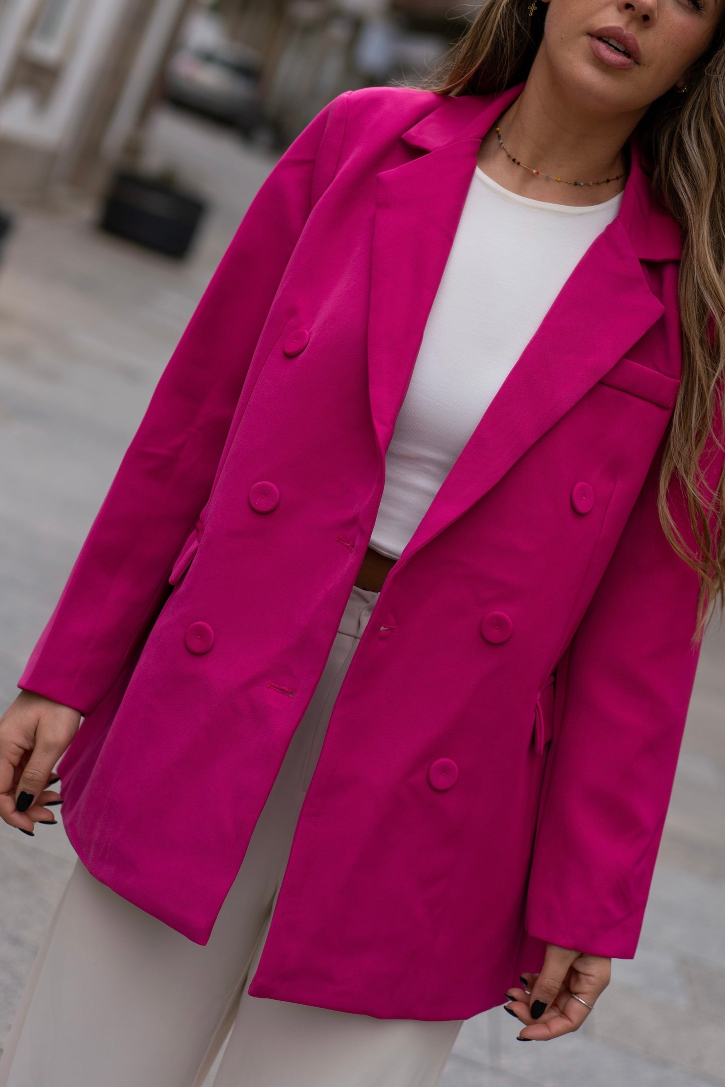 BLAZER FORRADO ROSA