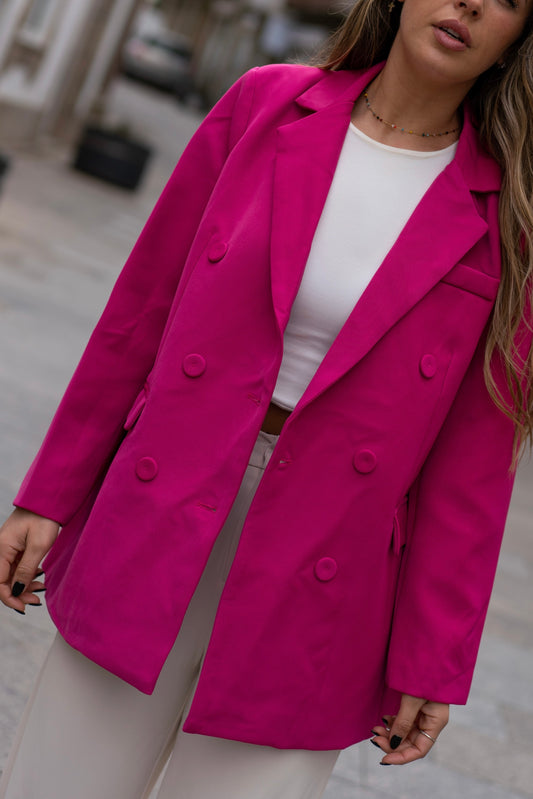 BLAZER FORRADO ROSA